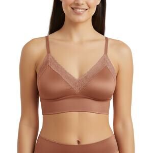 Aerie Sunnie Lace Padded Triangle Bralette Women’s Cameo Rose NWT Size XL